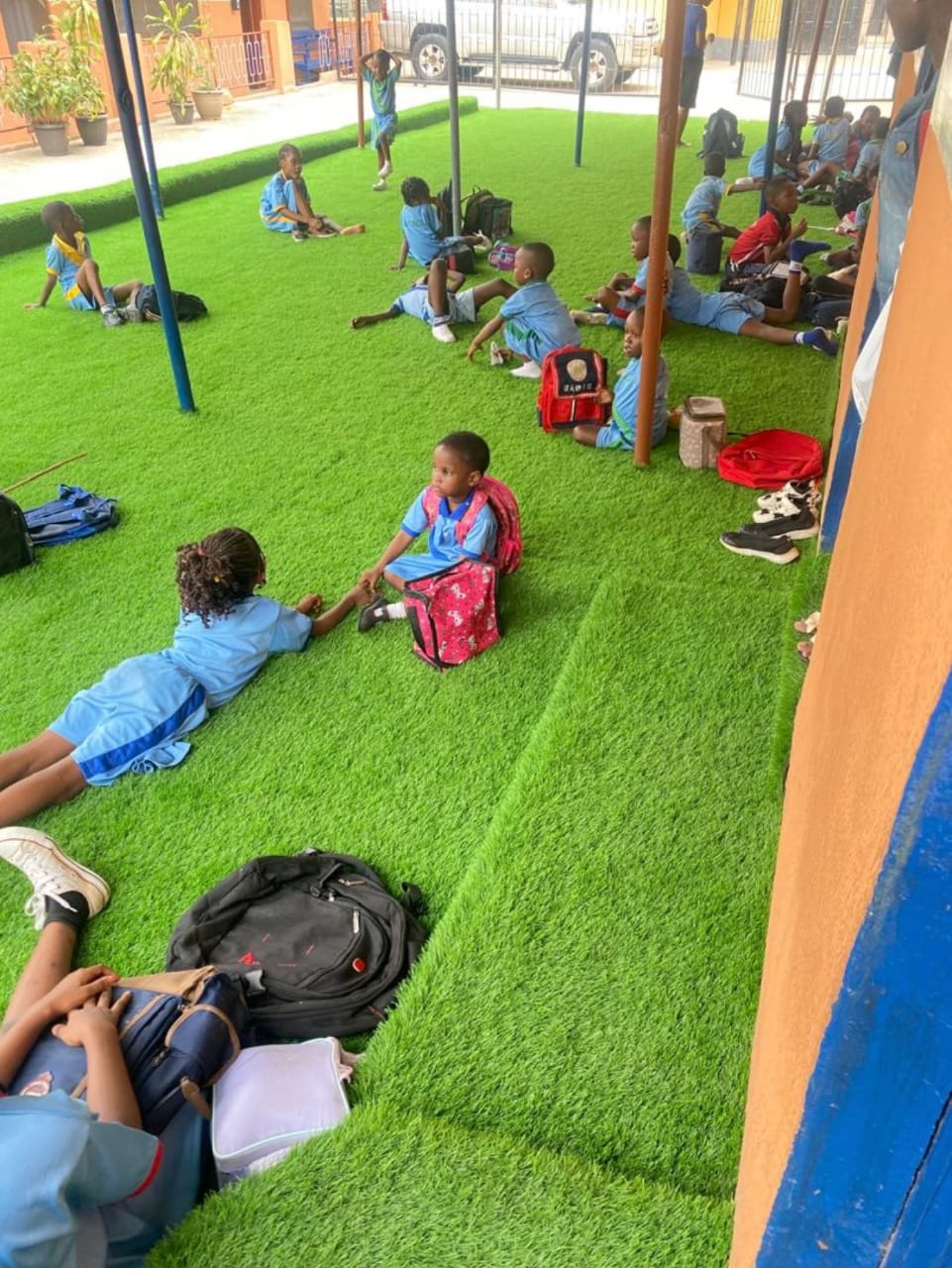 Parents Pride School pupils and teachers